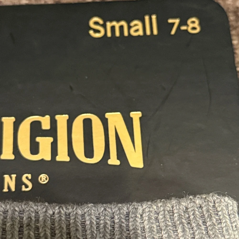 True Religion Gray and Red/Maroon Men's Sock and Slipper Set men’s Small 7-8